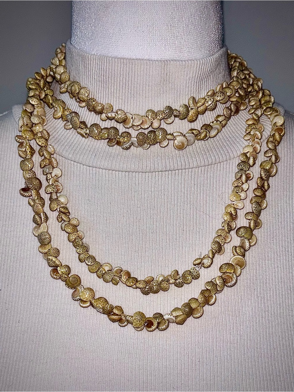 Set of 2 Hawaiian Nassa Shell Necklaces